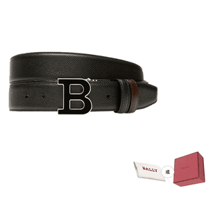 BALLY Cow Black Width 3.5cm