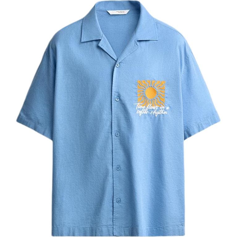 ZARA Shirts Blue Moderate