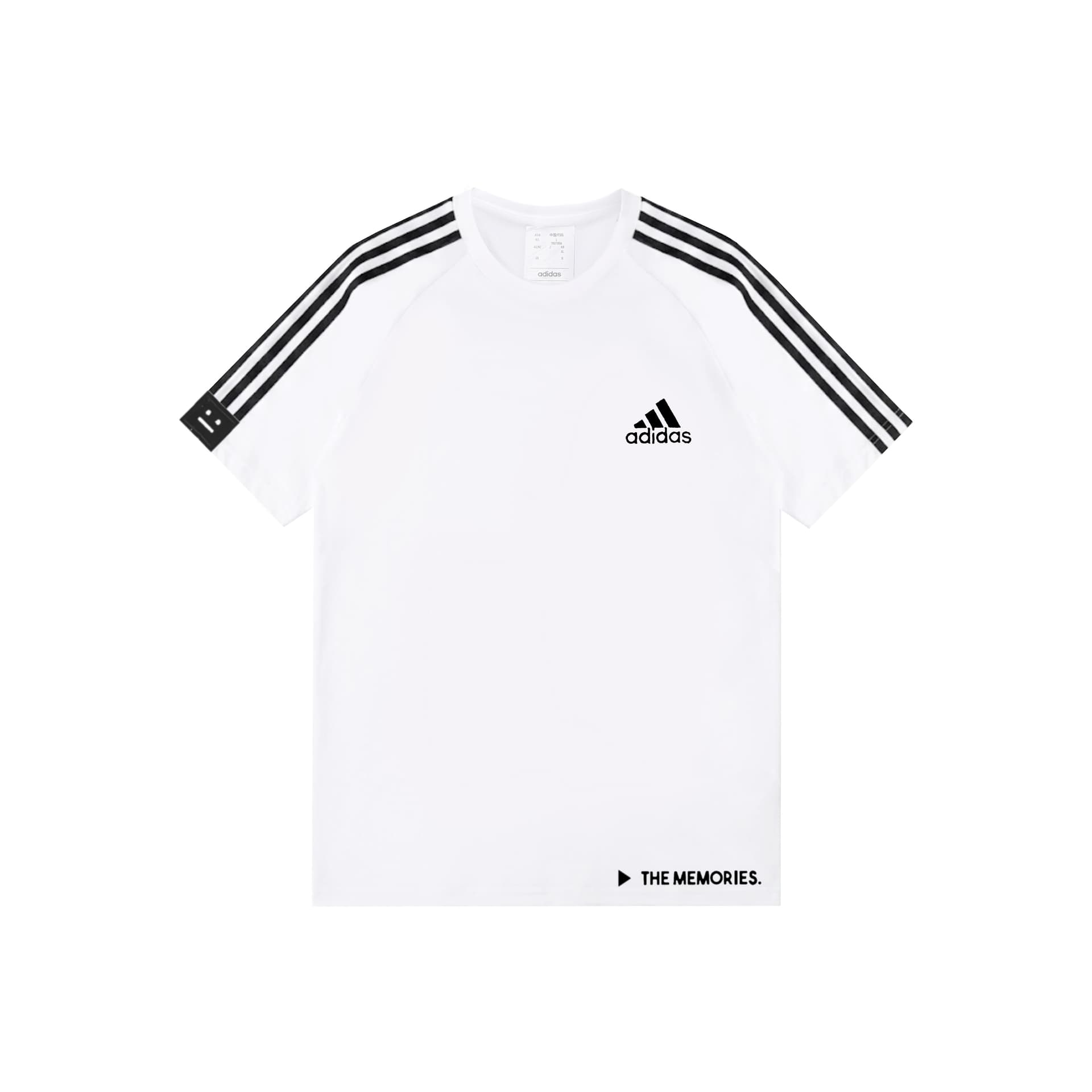 Adidas ESSENTIALS TShirts White Crew Neck Thin Straight Fit