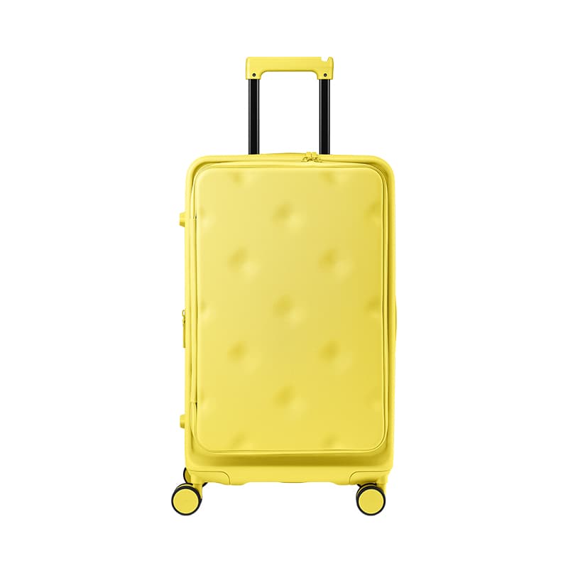 Bromen PC Suitcase Luggage 20 Inch, 24 Inch, 28 Inch Black/White/Green/Red Cheese Yellow Color[3]