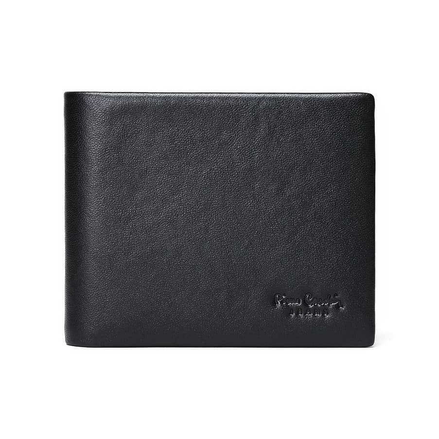 PIERRE CARDIN Cow Wallet Regular Black Black