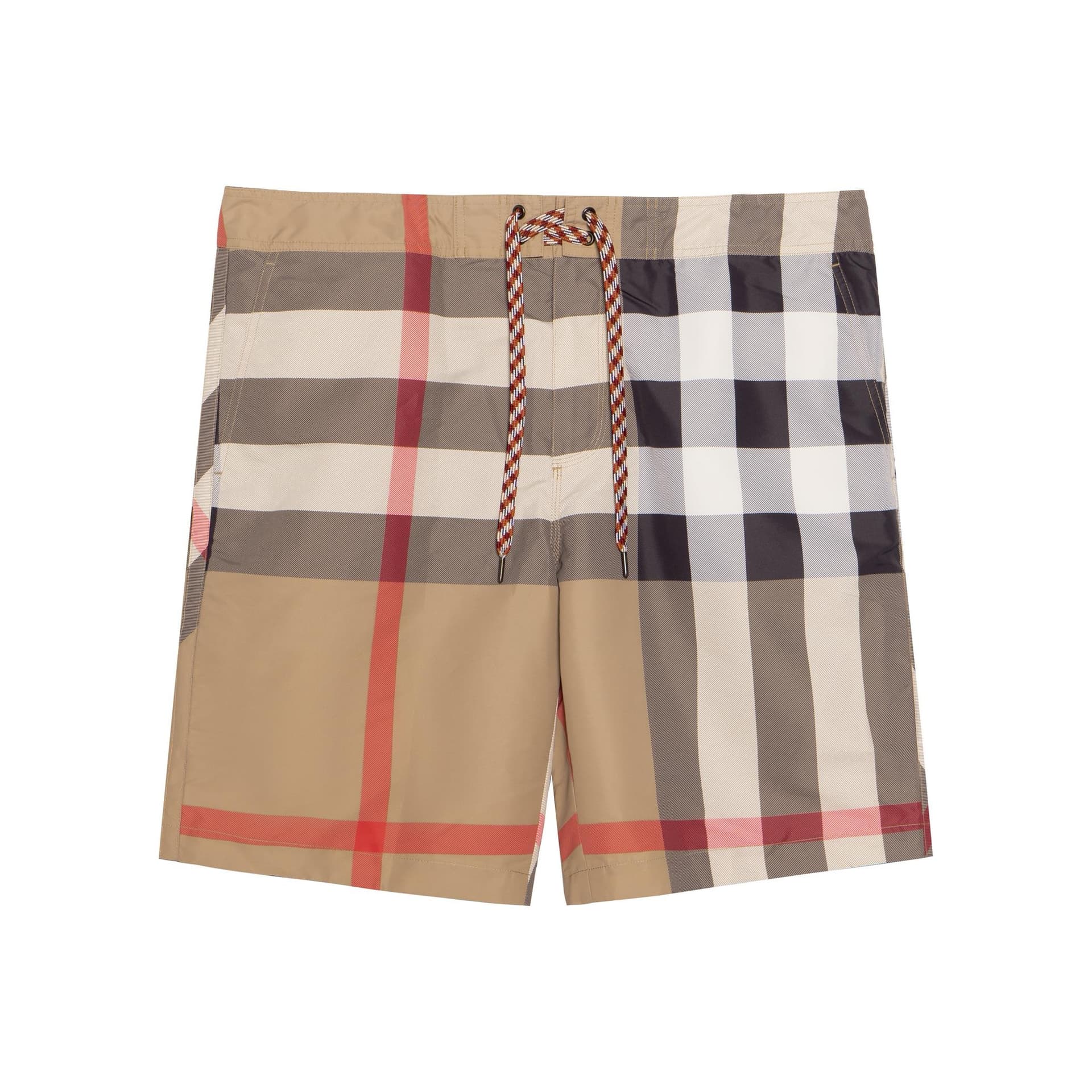 Burberry Men Check Swim Archive Beige