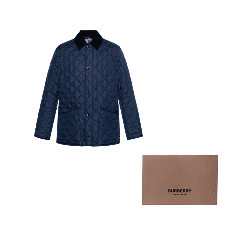 Burberry FW24 Puffer Jacket Dark Blue