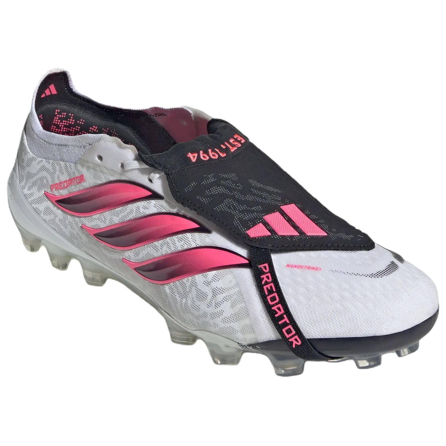 Adidas PREDATOR ELITE Soccer Lowtop White/Swirl Neon Red/Black