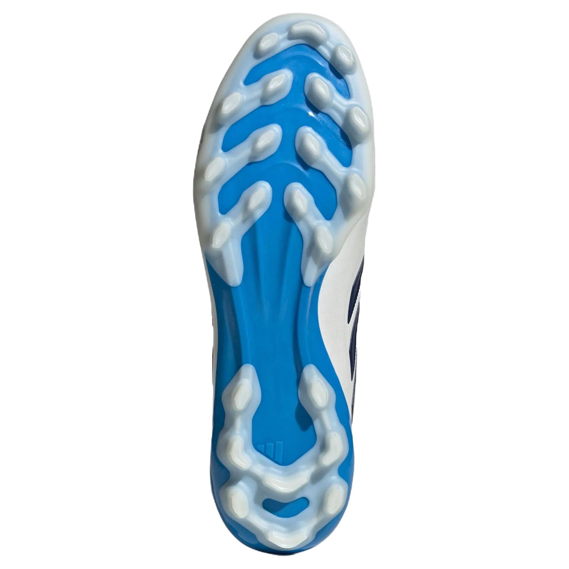 Adidas Copa Pure.4 Soccer Lowtop White Metal/Dark Blue/Laser Bright Blue