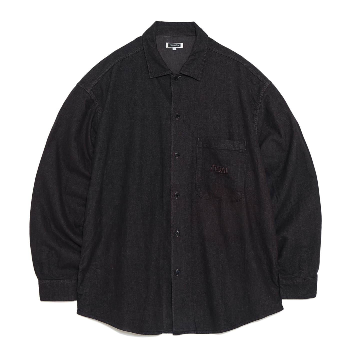 Nanamica Shirts Marine Blue Lapel Moderate Straight Fit