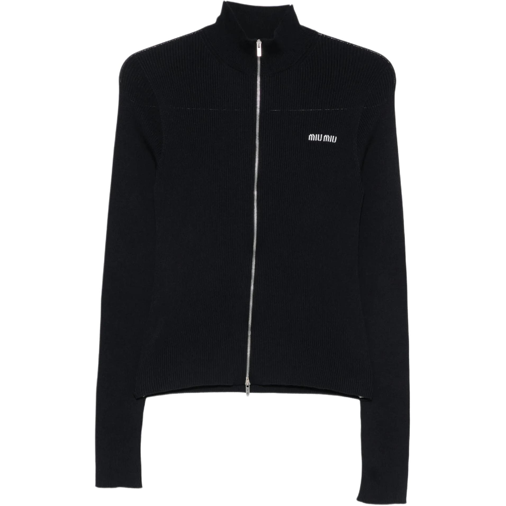 MIU MIU Knitwear Blue Turtleneck Moderate Straight Fit