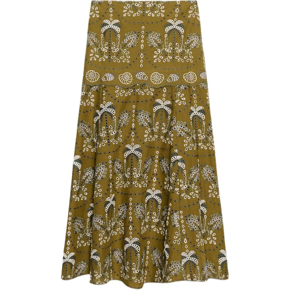 ZARA Long Multicolor Moderate Long Skirt Other