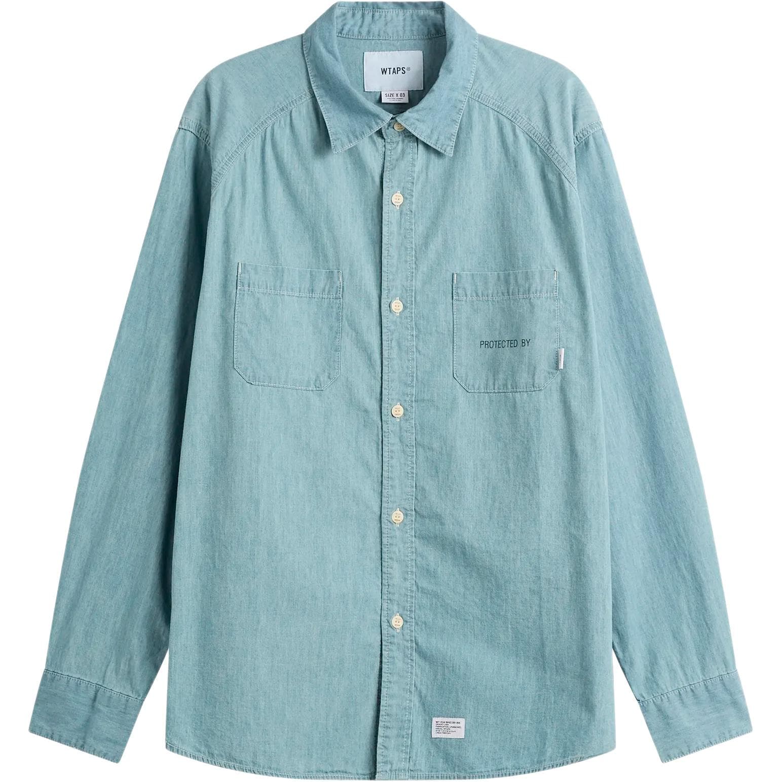 WTAPS Shirts Indigo Lapel Moderate