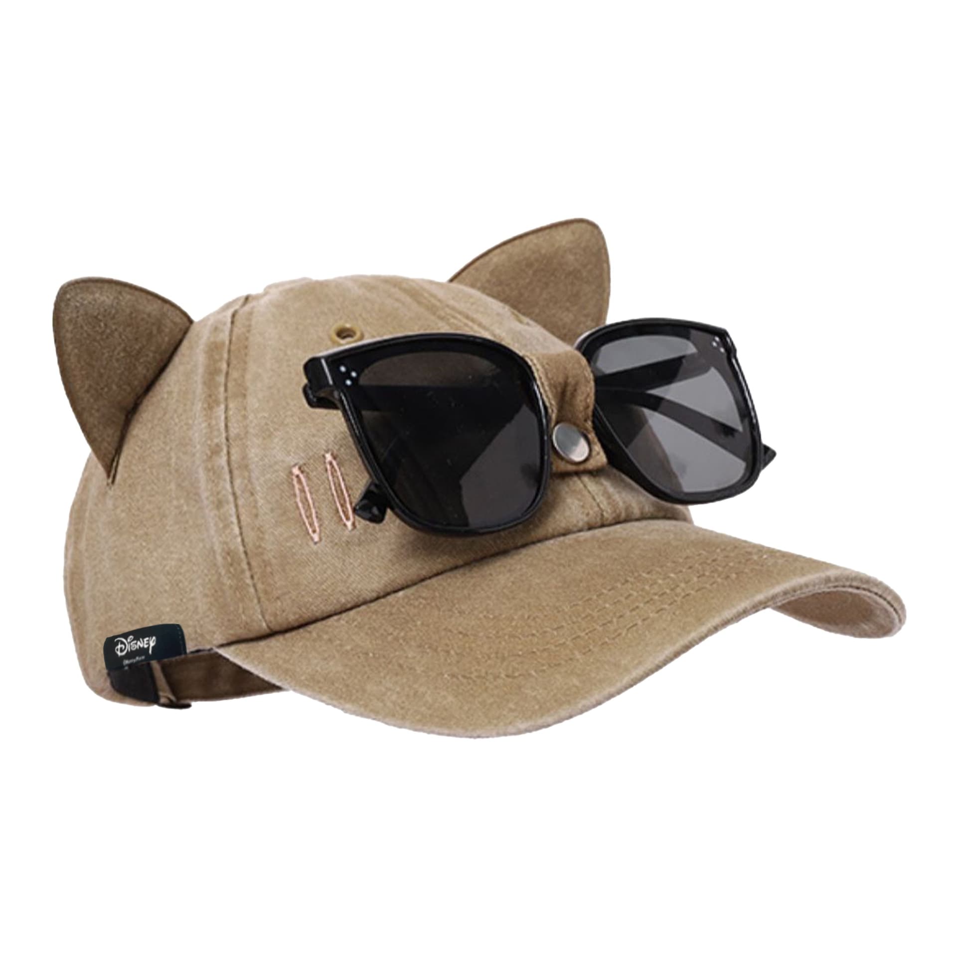 Disney Cotton Baseball Caps Khaki (Sunglasses Detachable)