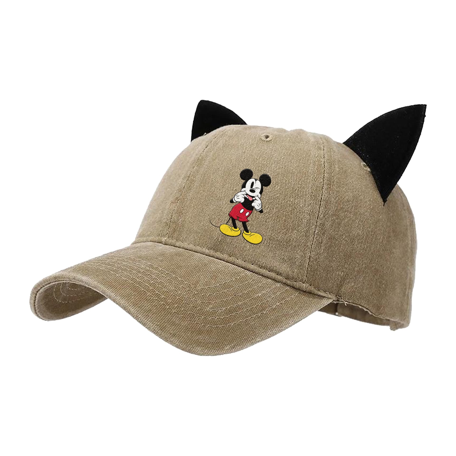 Disney Cotton Baseball Caps Khaki