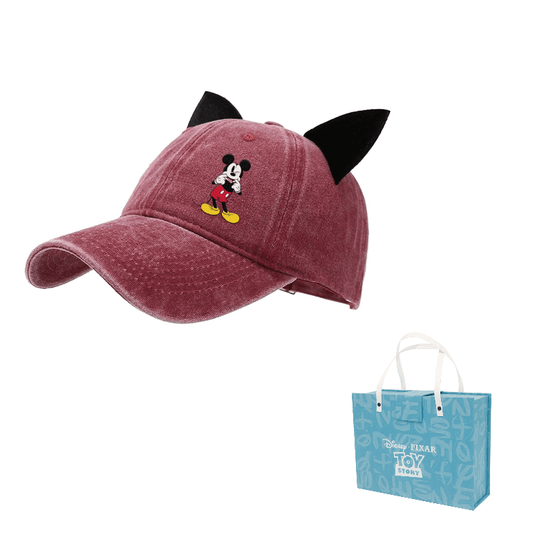 Disney Cotton Baseball Caps Burgundy
