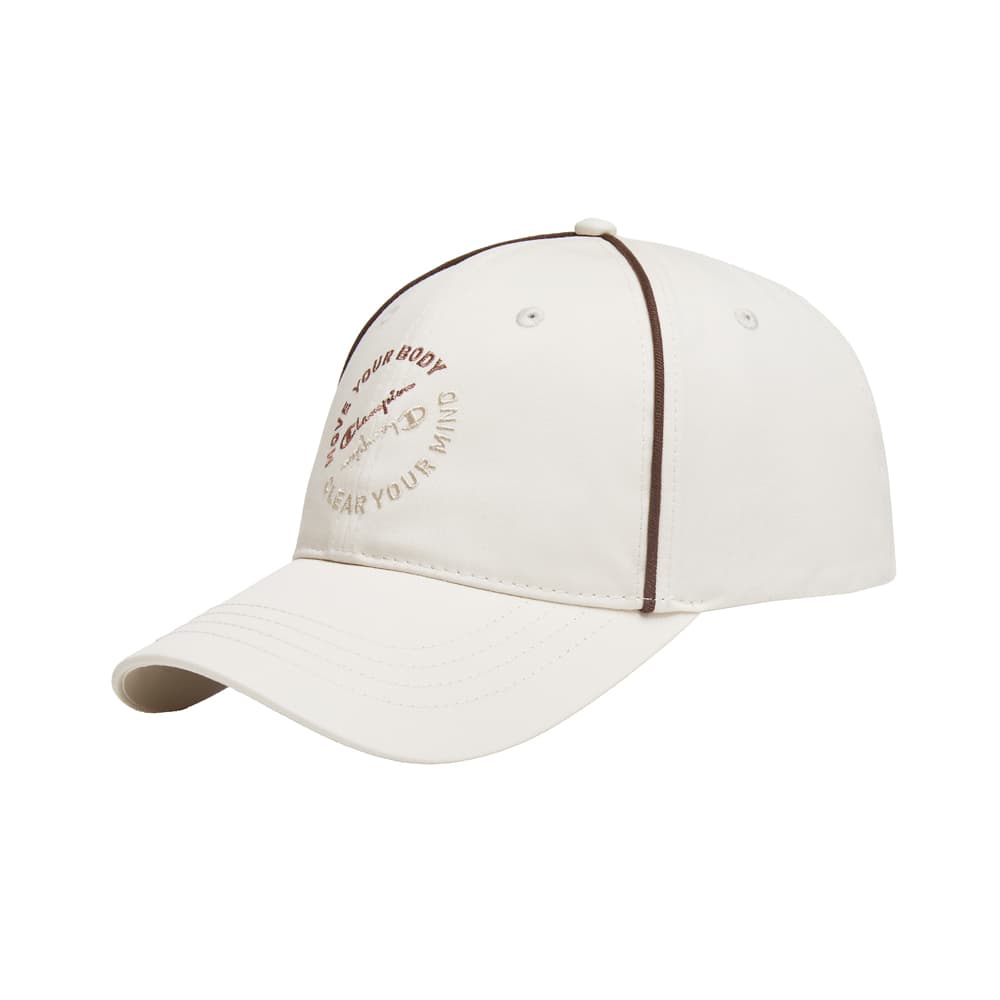 Champion Cotton Baseball Caps Milk White