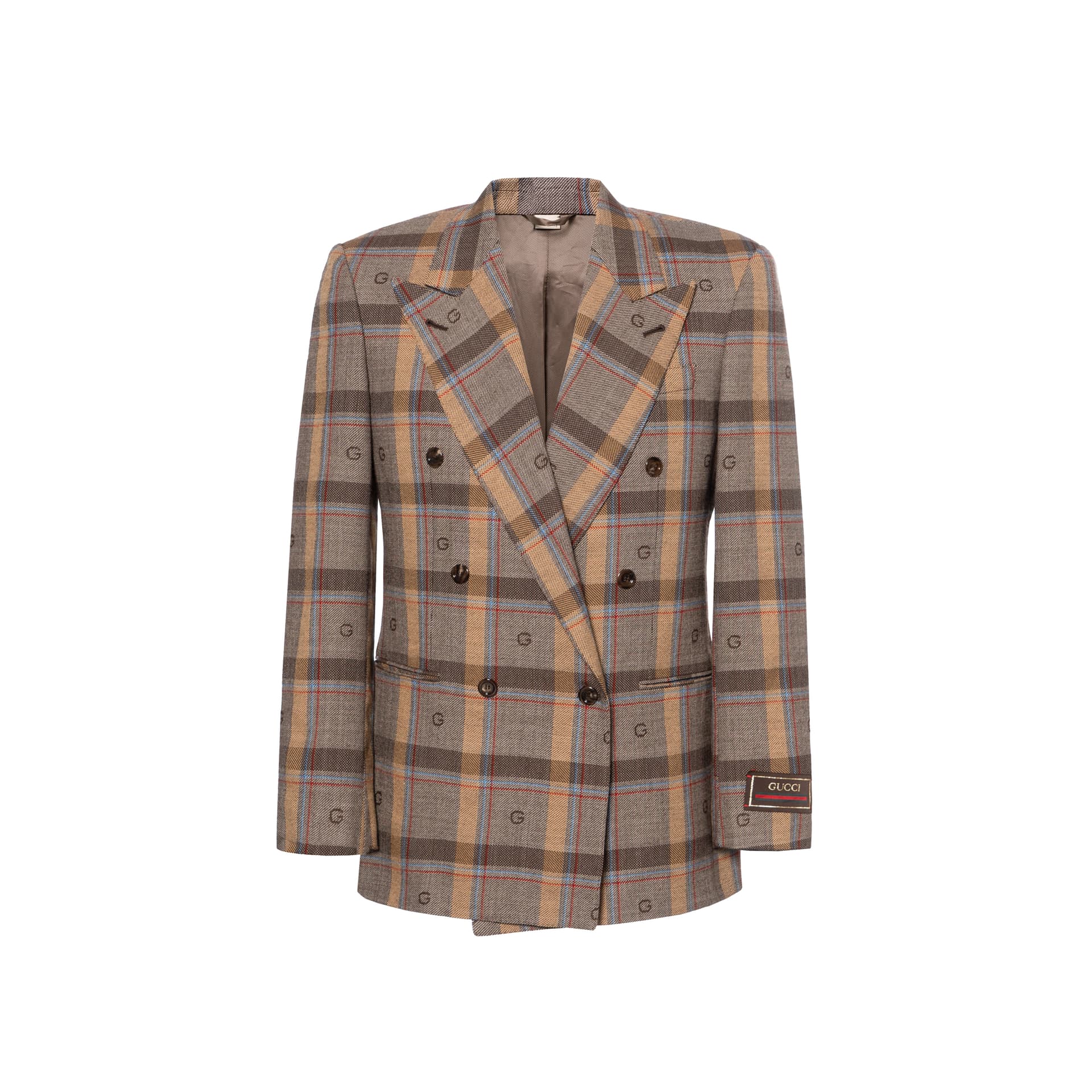 【Previous Season】checkpattern wool blazer Brown