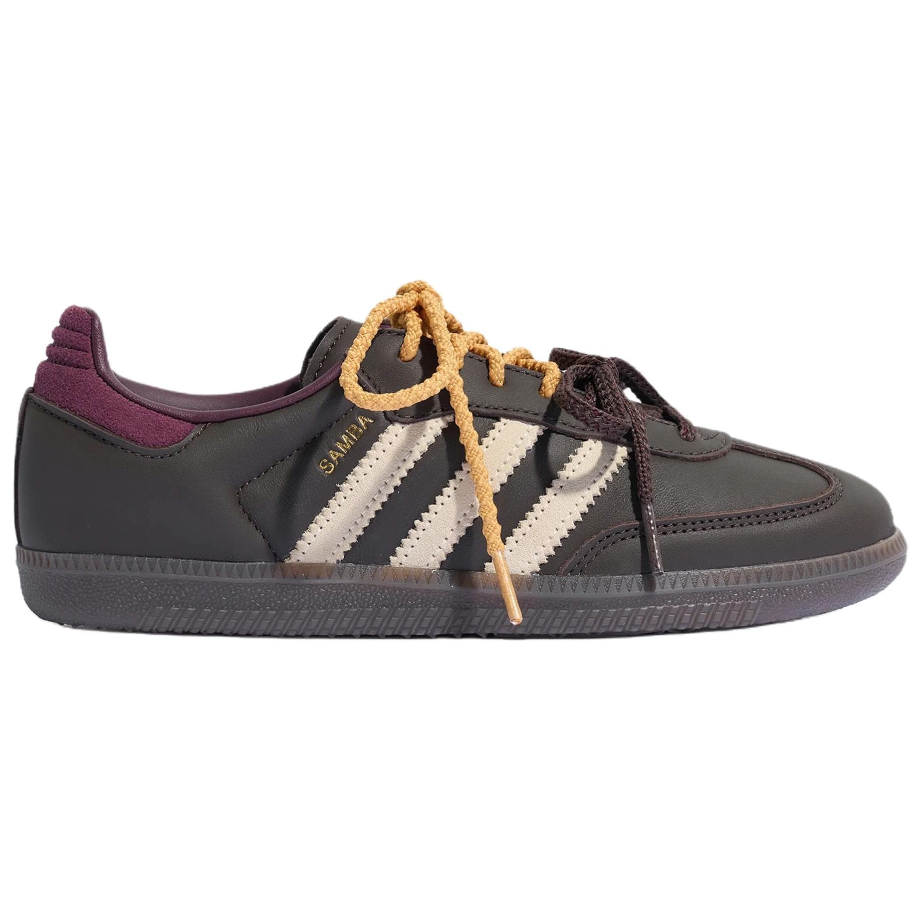 Adidas Originals SAMBA OG German Army Trainers Lowtop Brown/Warm Vanilla/Dark Reddish Purple
