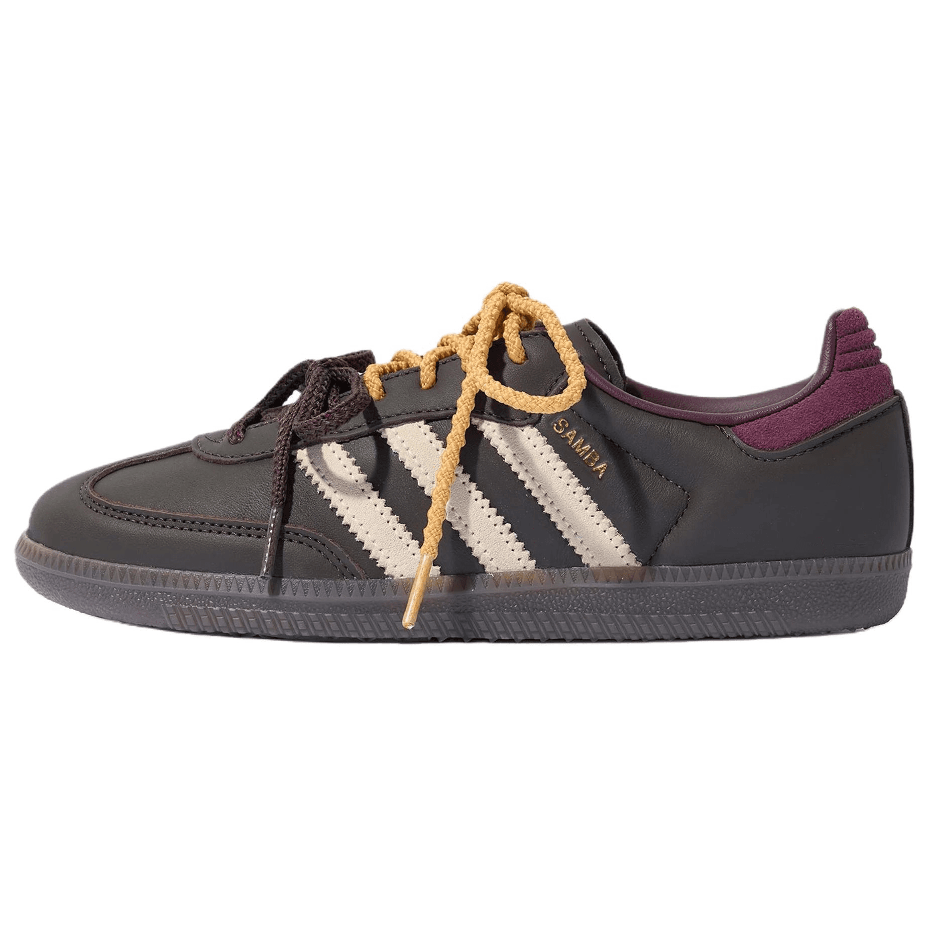 Adidas Originals SAMBA OG German Army Trainers Lowtop Brown/Warm Vanilla/Dark Reddish Purple