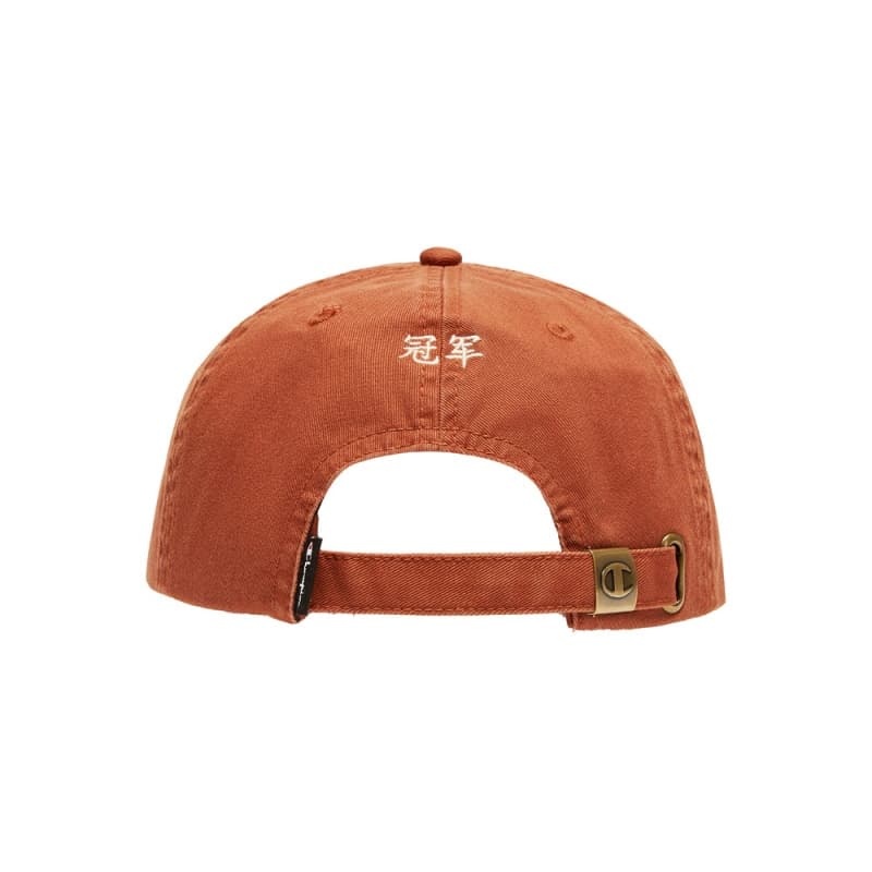 Champion Cotton Baseball Caps Gray/Orange