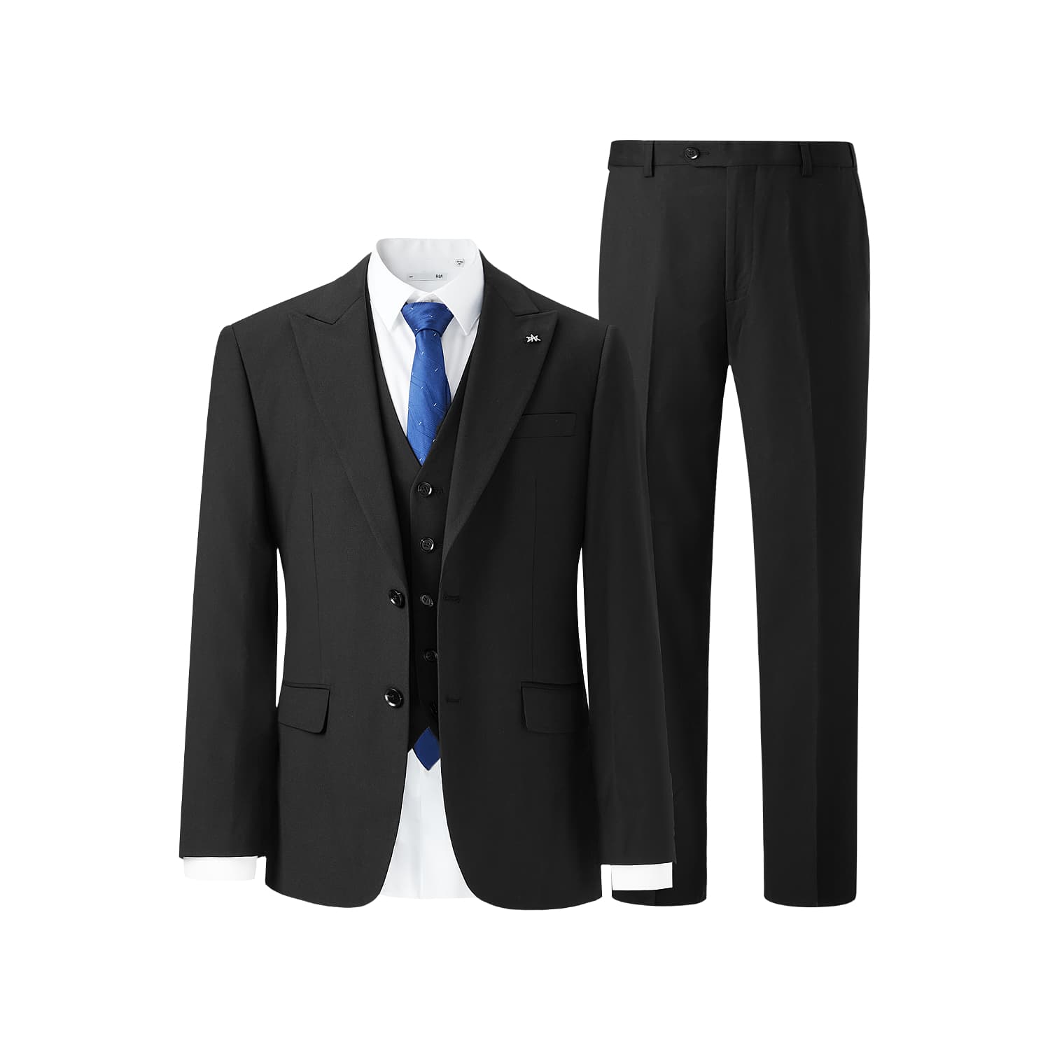 HLA Business Suits Suit Collar Moderate