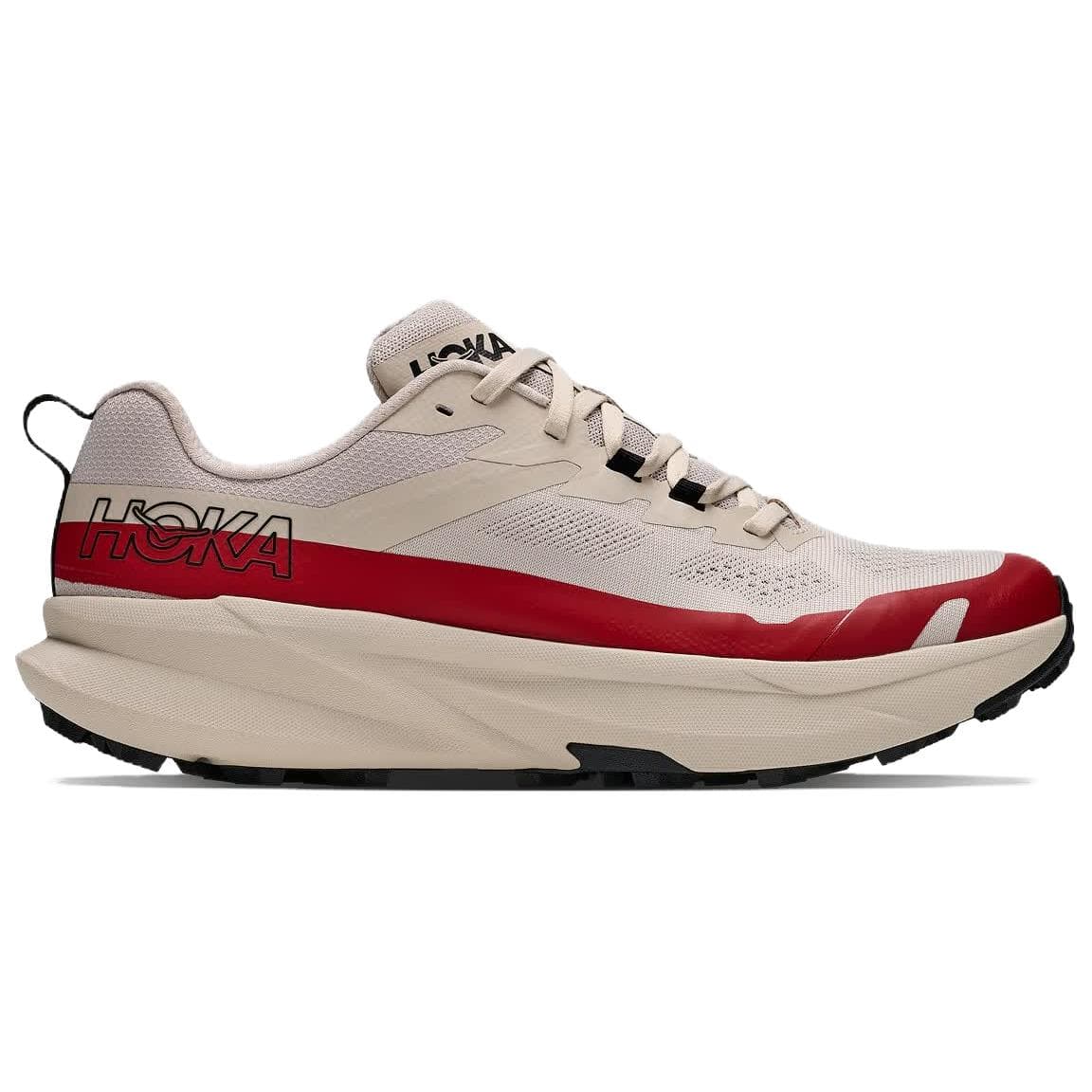 HOKA ONE ONE Torrent 5 Trail Lowtop River Stone Gray/Red Agate