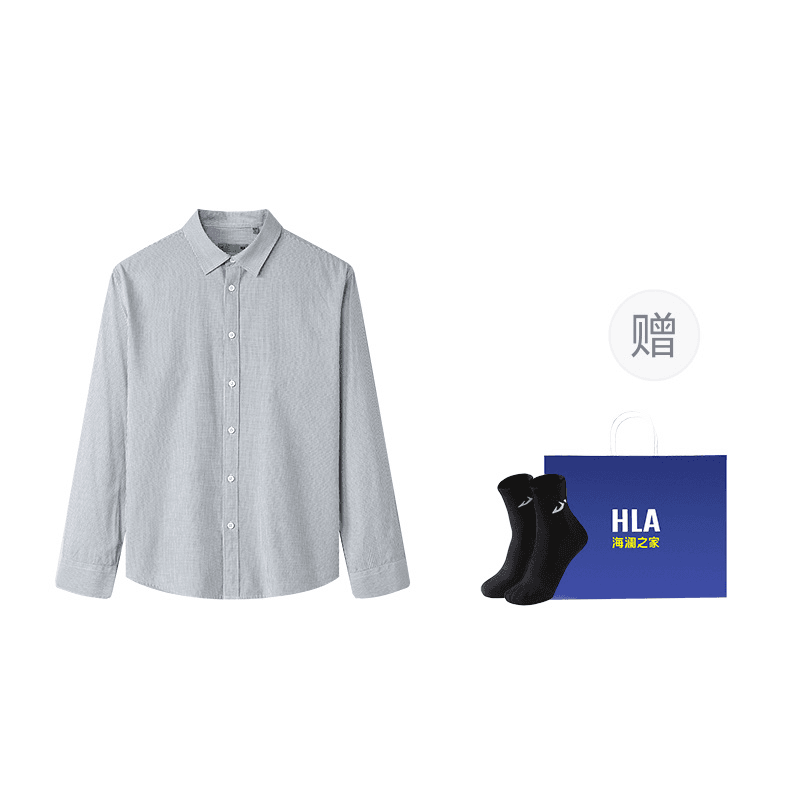 HLA Shirts Lapel Moderate Straight Fit
