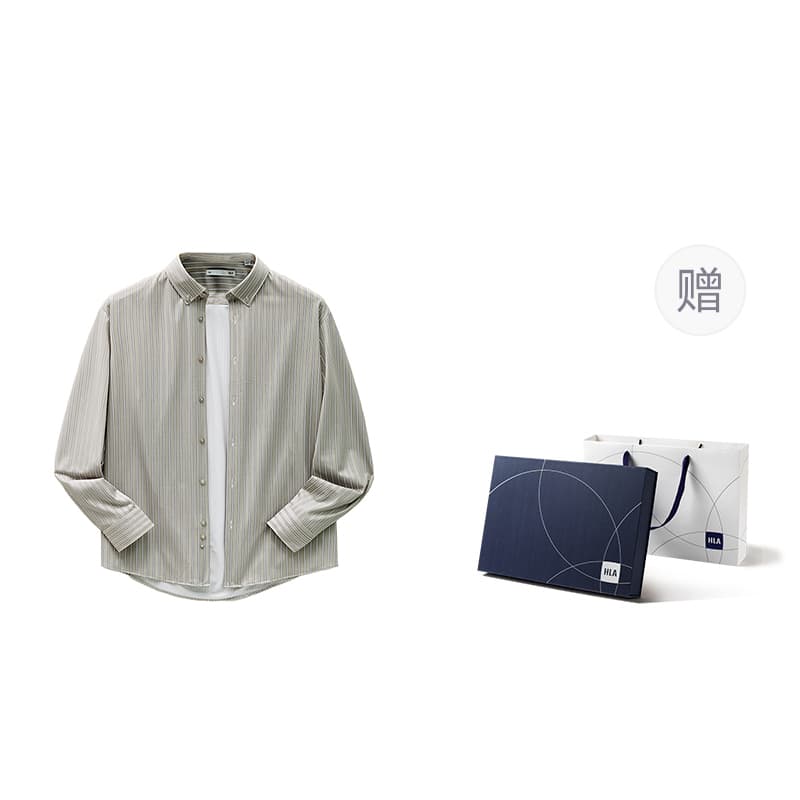 HLA Shirts Lapel Moderate Other