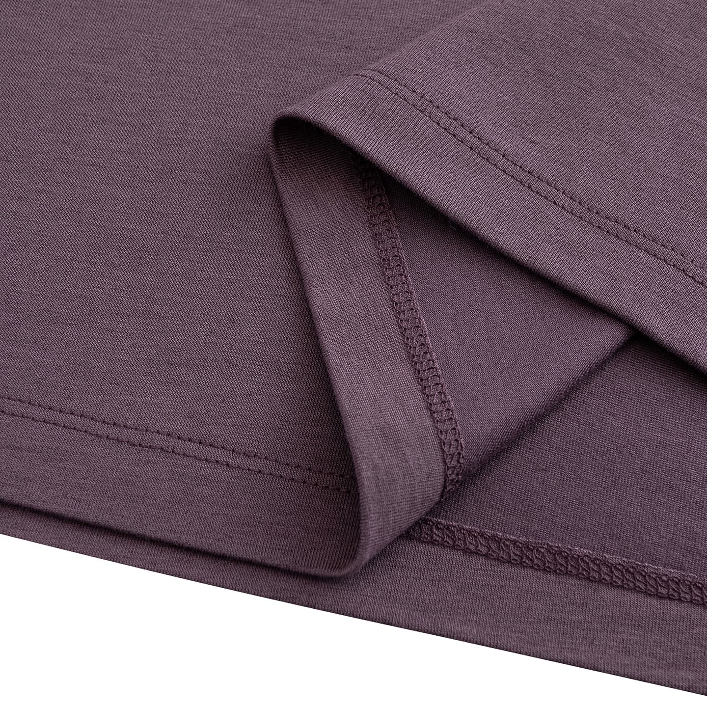 ANTA TShirts Iridescent Purple Gray3 HalfTurtleneck