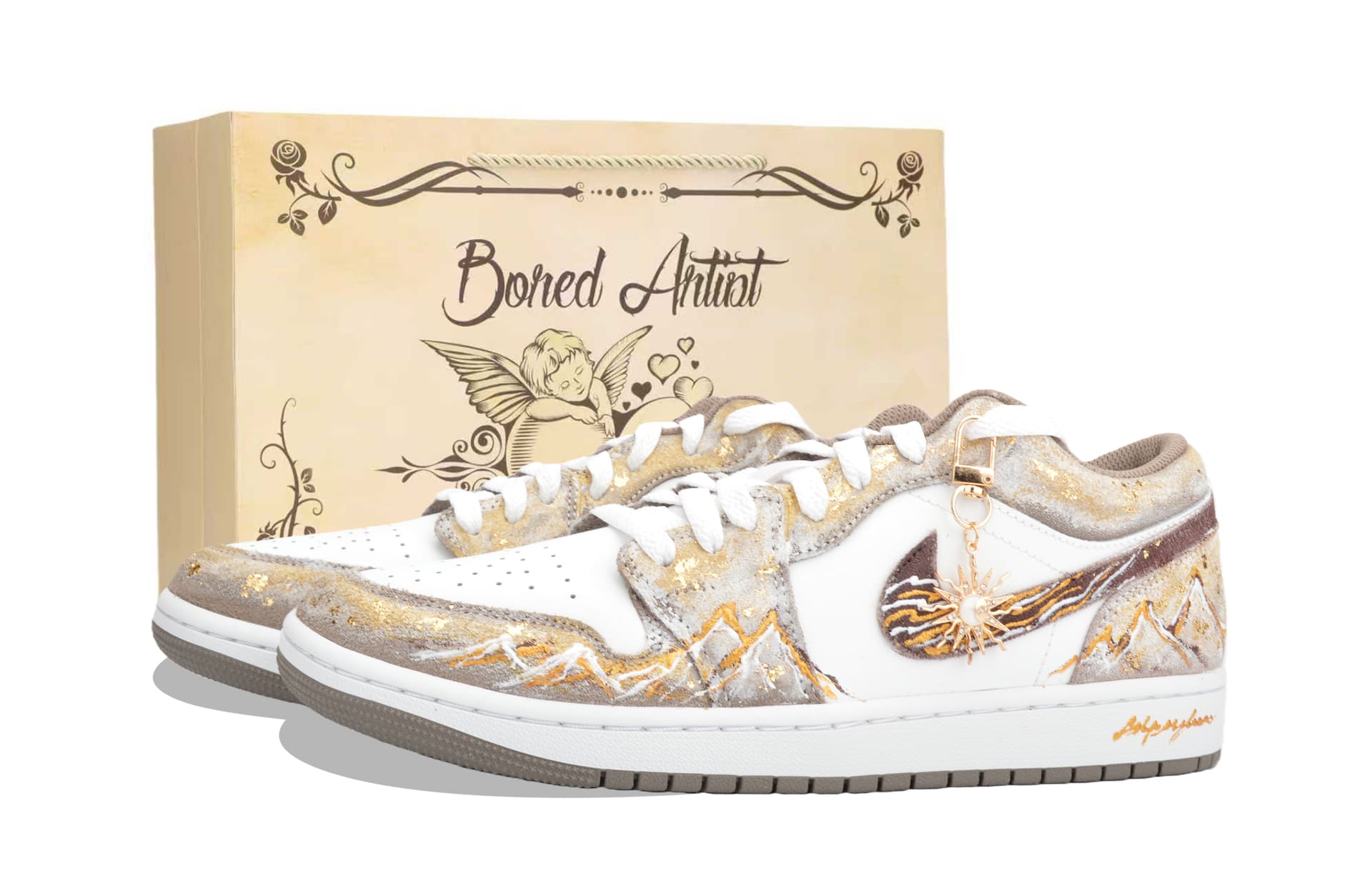 Jordan Air Jordan 1 Vintage Lowtop Gold/White/Brown