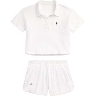Polo Ralph Lauren Suits White Polo Collar Moderate