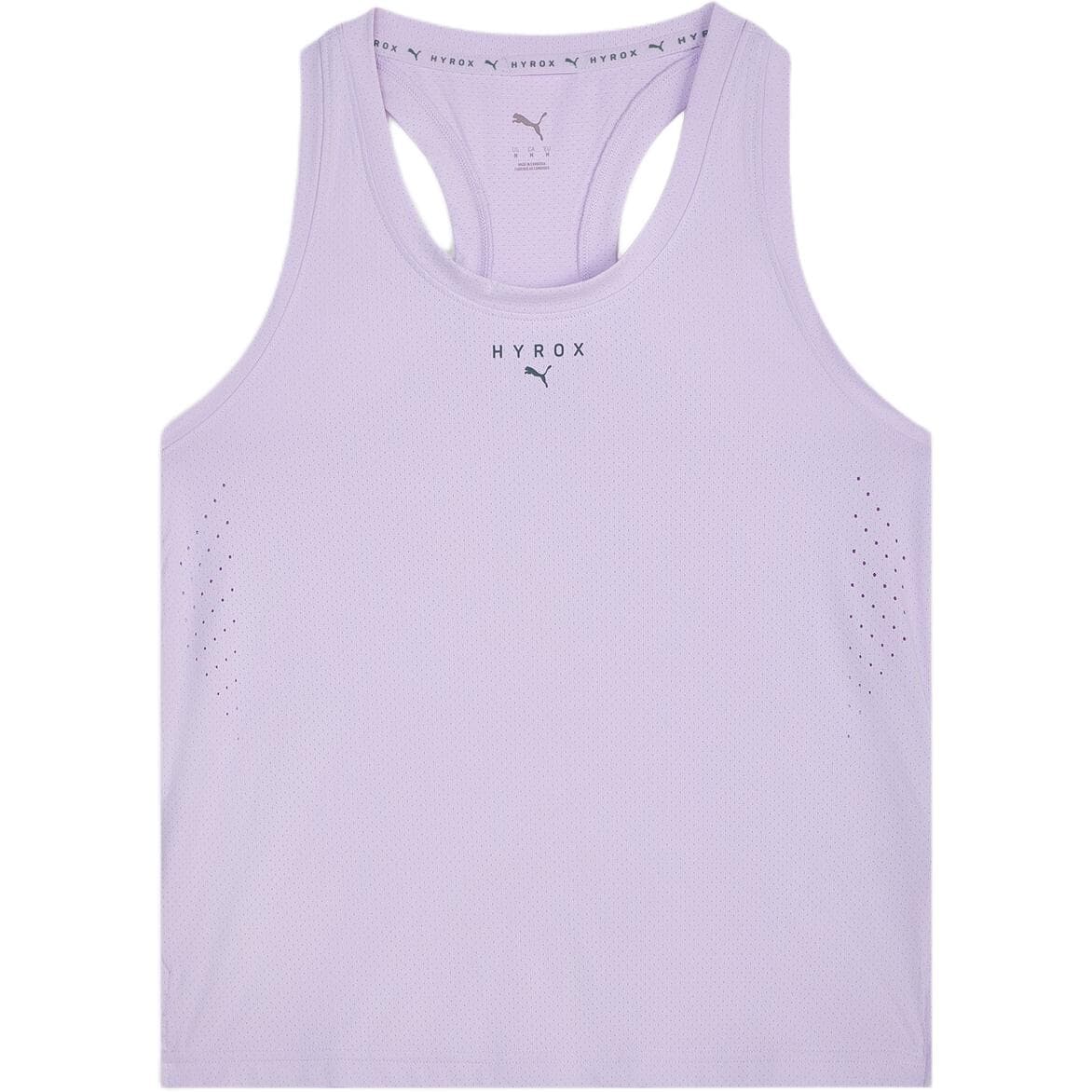 PUMA Sleeveless Sports Shirts Crew Neck Straight Fit Light Lavender