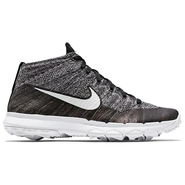 Nike Flyknit Chukka Golf Black White Gray