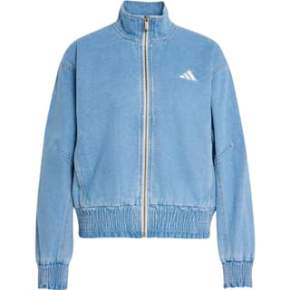 Adidas Denim Jackets Crystal Sky Stand Collar Moderate