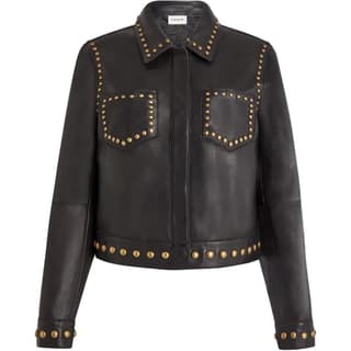 PAROSH Jackets Dark Brown Lapel Moderate