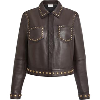 PAROSH Jackets Brown Lapel Moderate