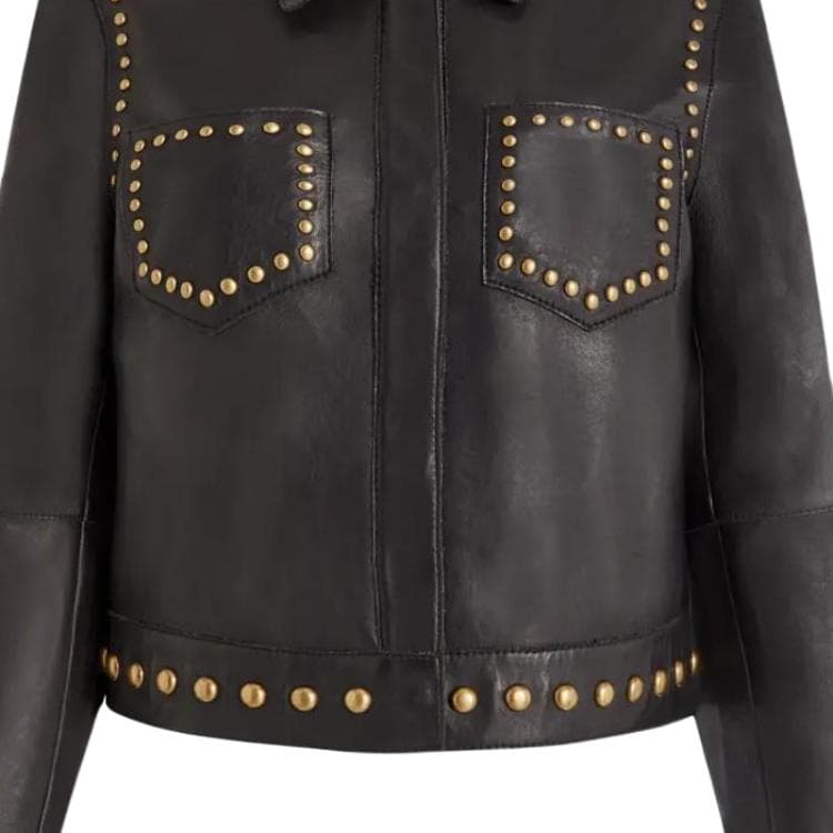 PAROSH Jackets Dark Brown Lapel Moderate