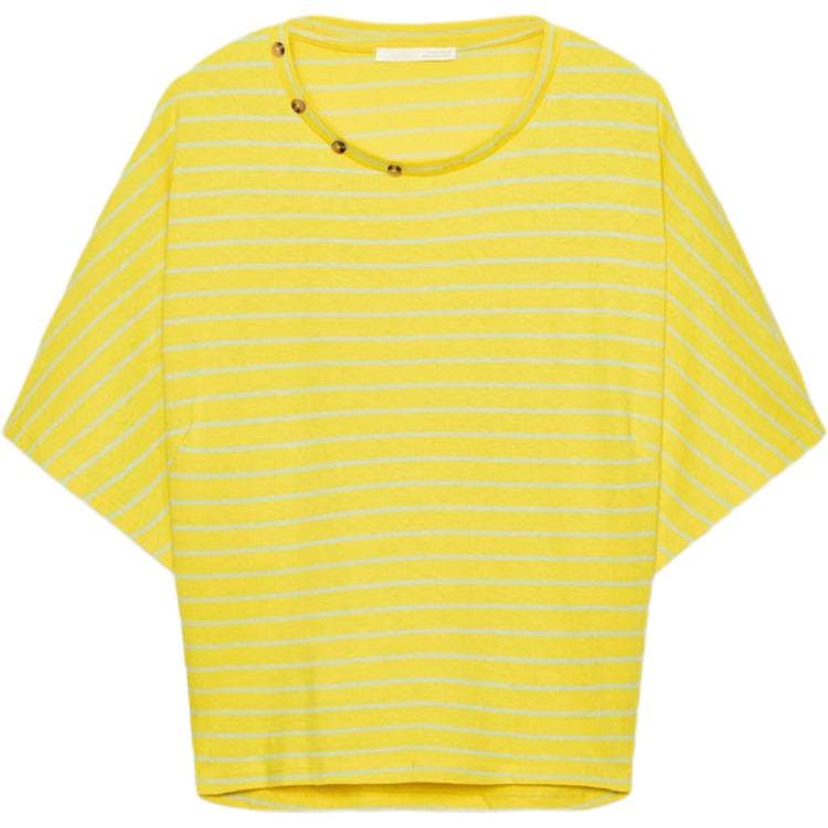 ZARA TShirts Yellow Crew Neck