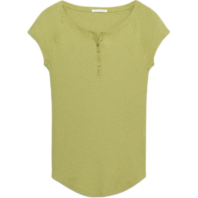 ZARA TShirts Grass Green Crew Neck