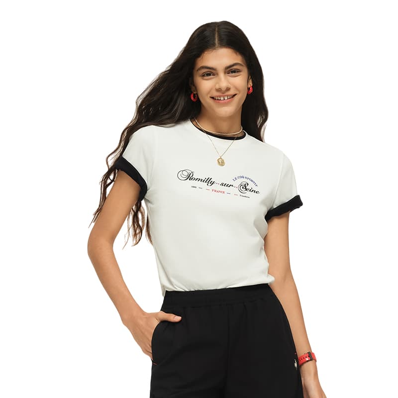 Le Coq Sportif TShirts Crew Neck Moderate Straight Fit
