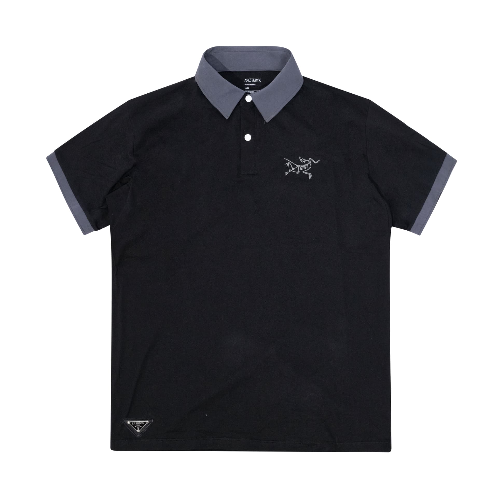 Arcteryx TShirts Black/Black Lapel Moderate Straight Fit