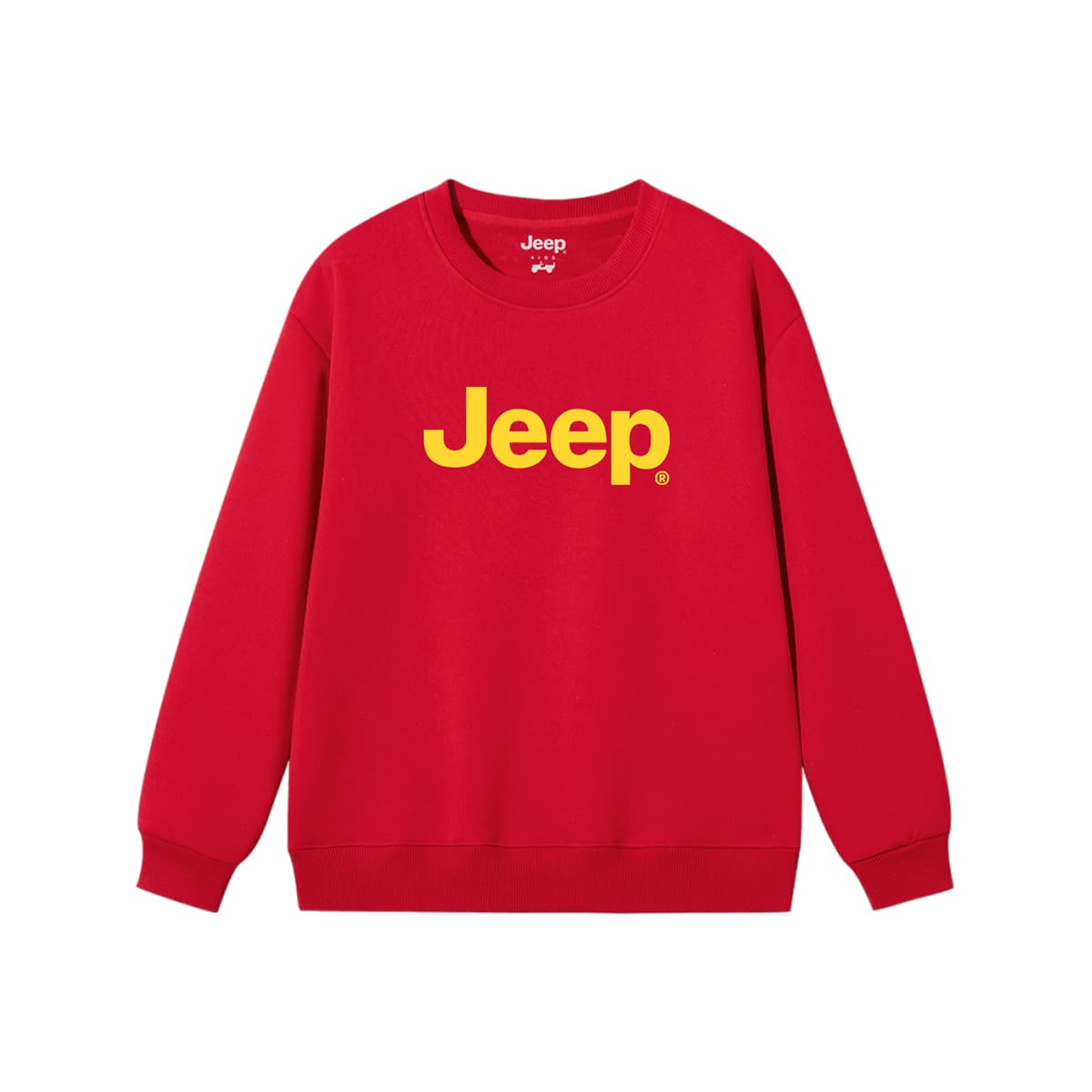 Jeep Grade School Sweatshirts Crew Neck Thickened Stretch