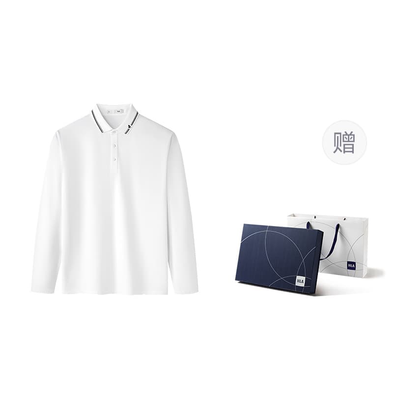 HLA Polo Shirts Lapel Moderate