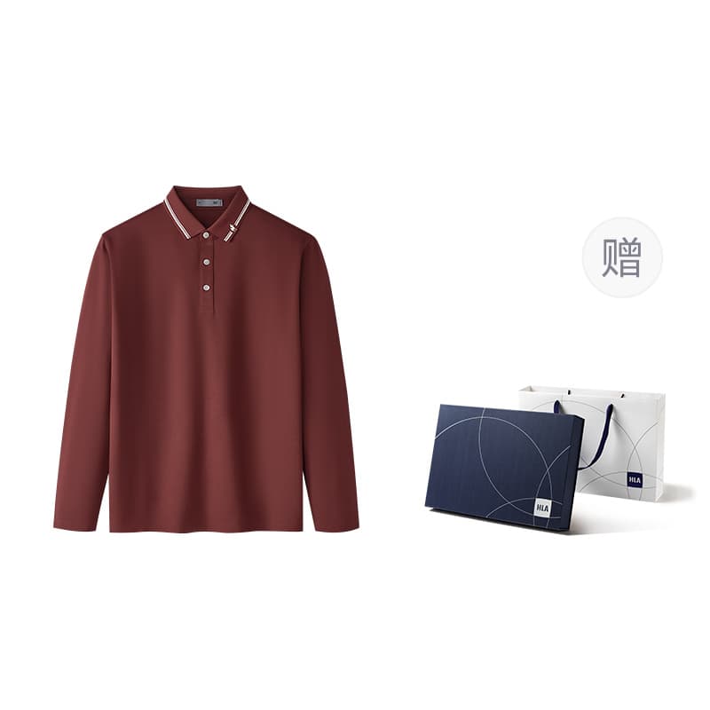 HLA Polo Shirts Lapel Moderate