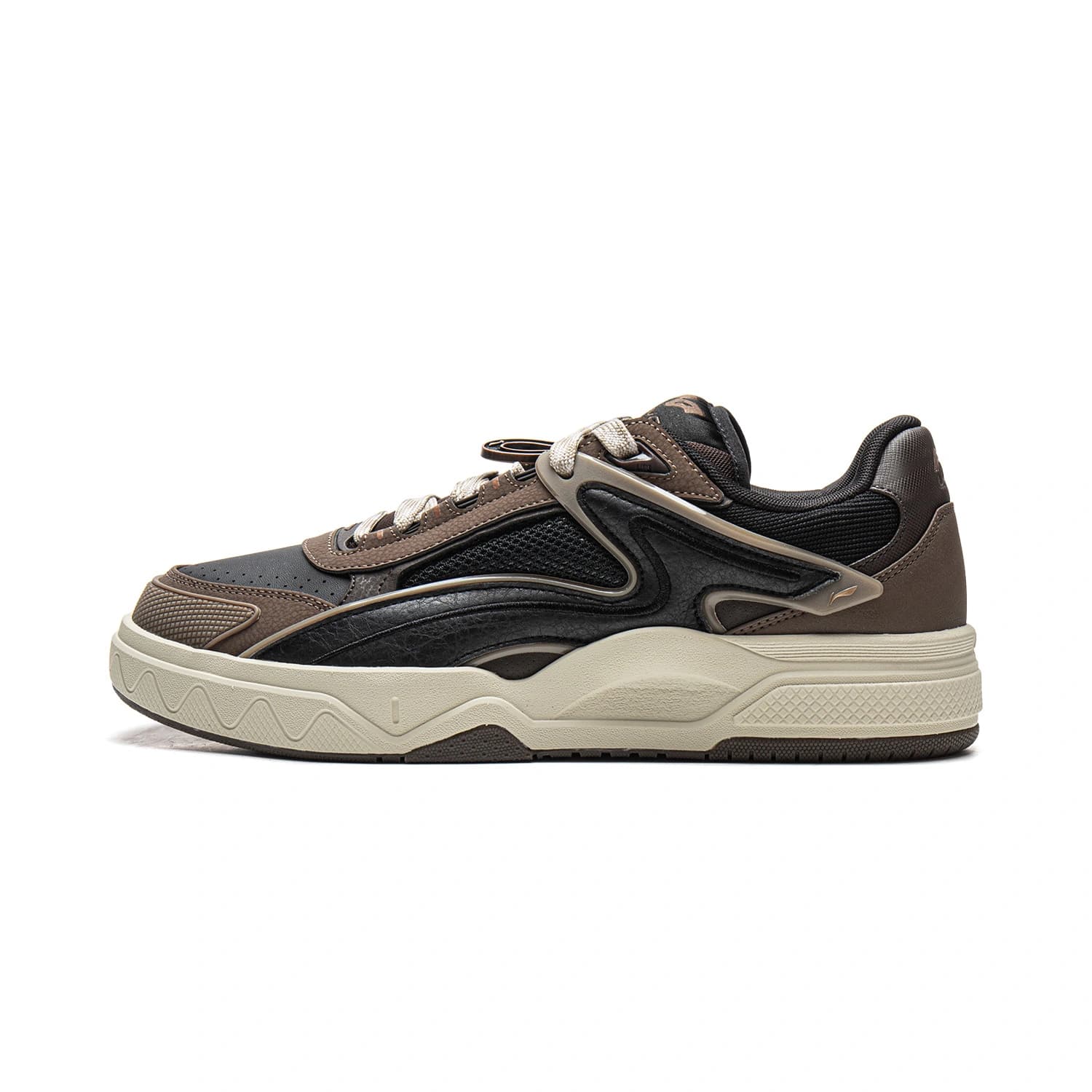 LiNing Sports Life Collection Skate Lowtop Black/Tea Milk Brown/Dark Tea Brown