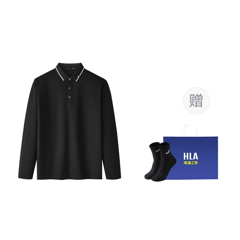 HLA Polo Shirts Lapel Moderate