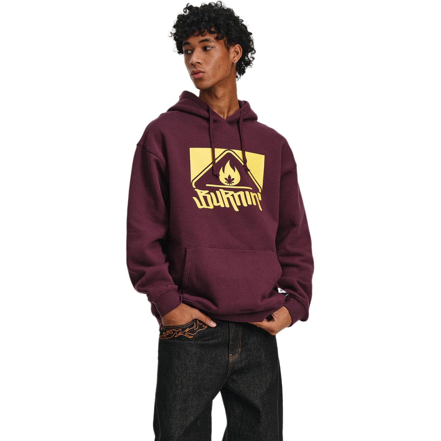 BURNIN Sweatshirts Hooded Moderate Regular