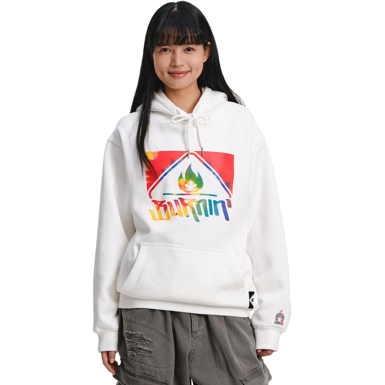 BURNIN Sweatshirts Hooded Moderate Regular