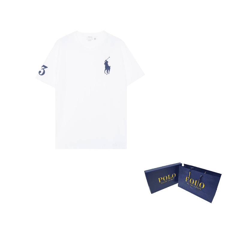 Polo Ralph Lauren SS23 Embroidered Crewneck Tee White
