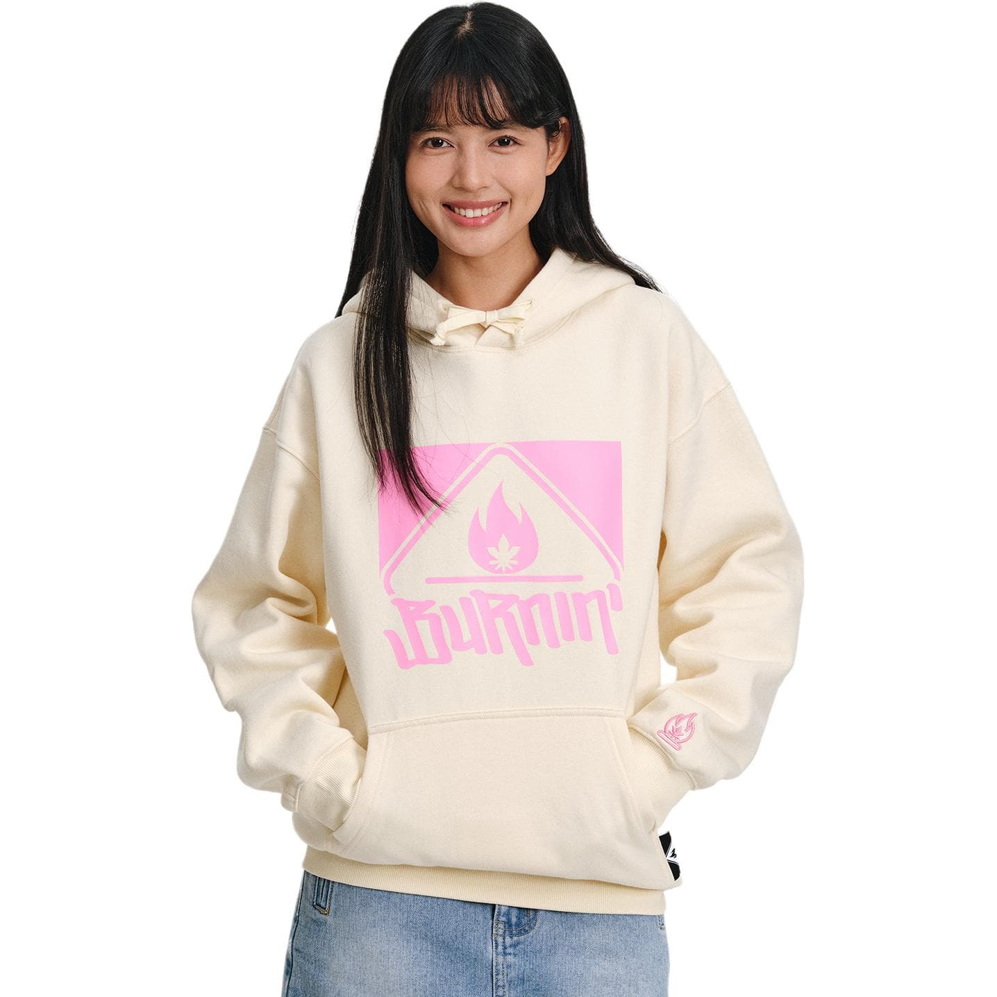 BURNIN Sweatshirts Hooded Moderate Regular