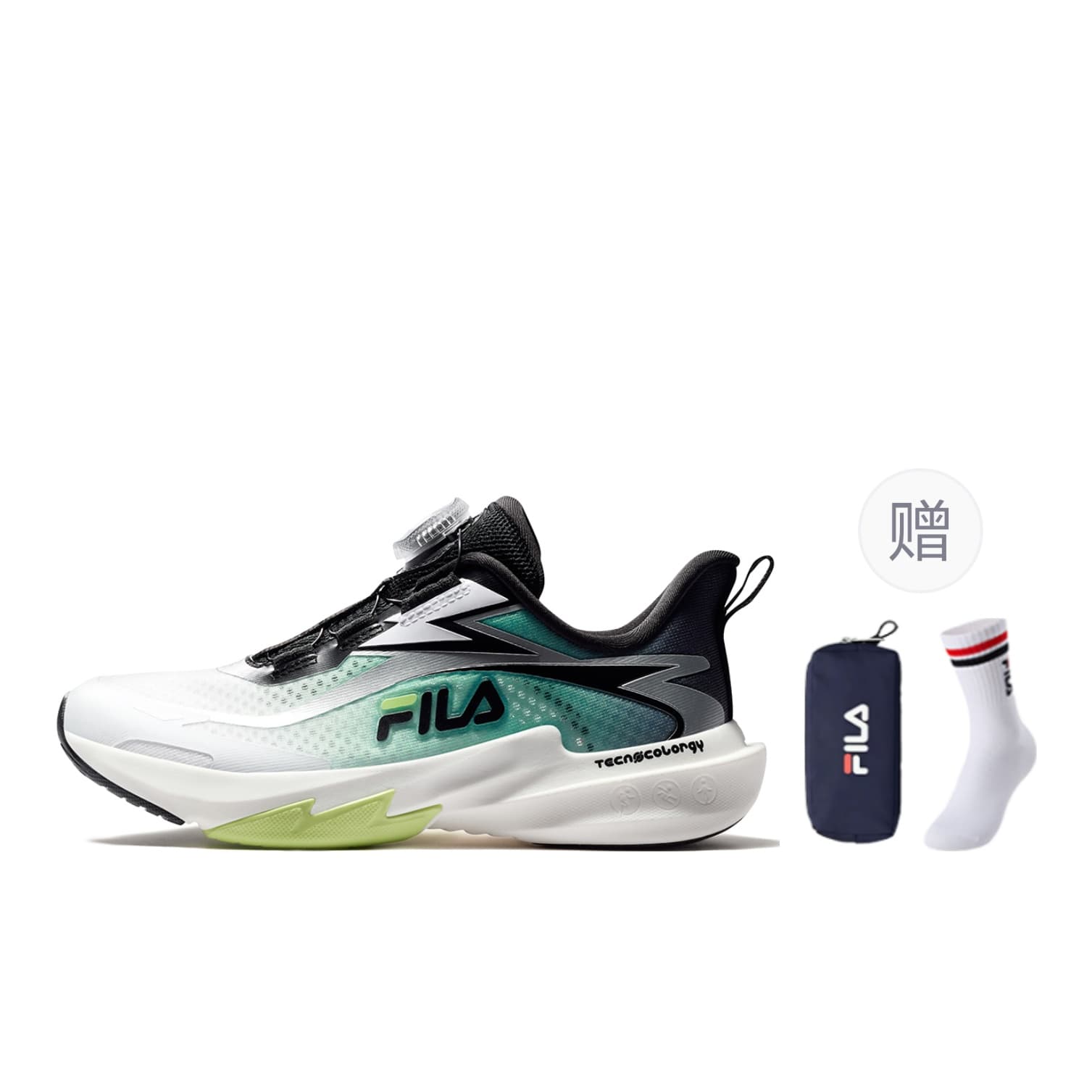 FILA Breathable FILA White/Black Kids'
