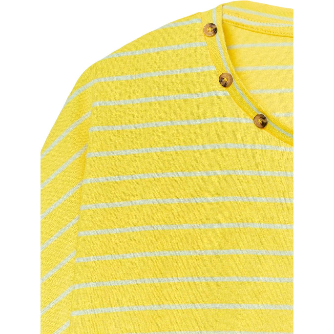 ZARA TShirts Yellow Crew Neck
