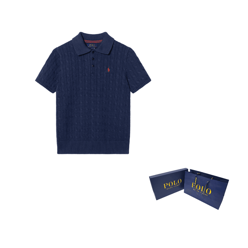 Polo Ralph Lauren Knitwear SS25 Standard Marine Blue Teenagers